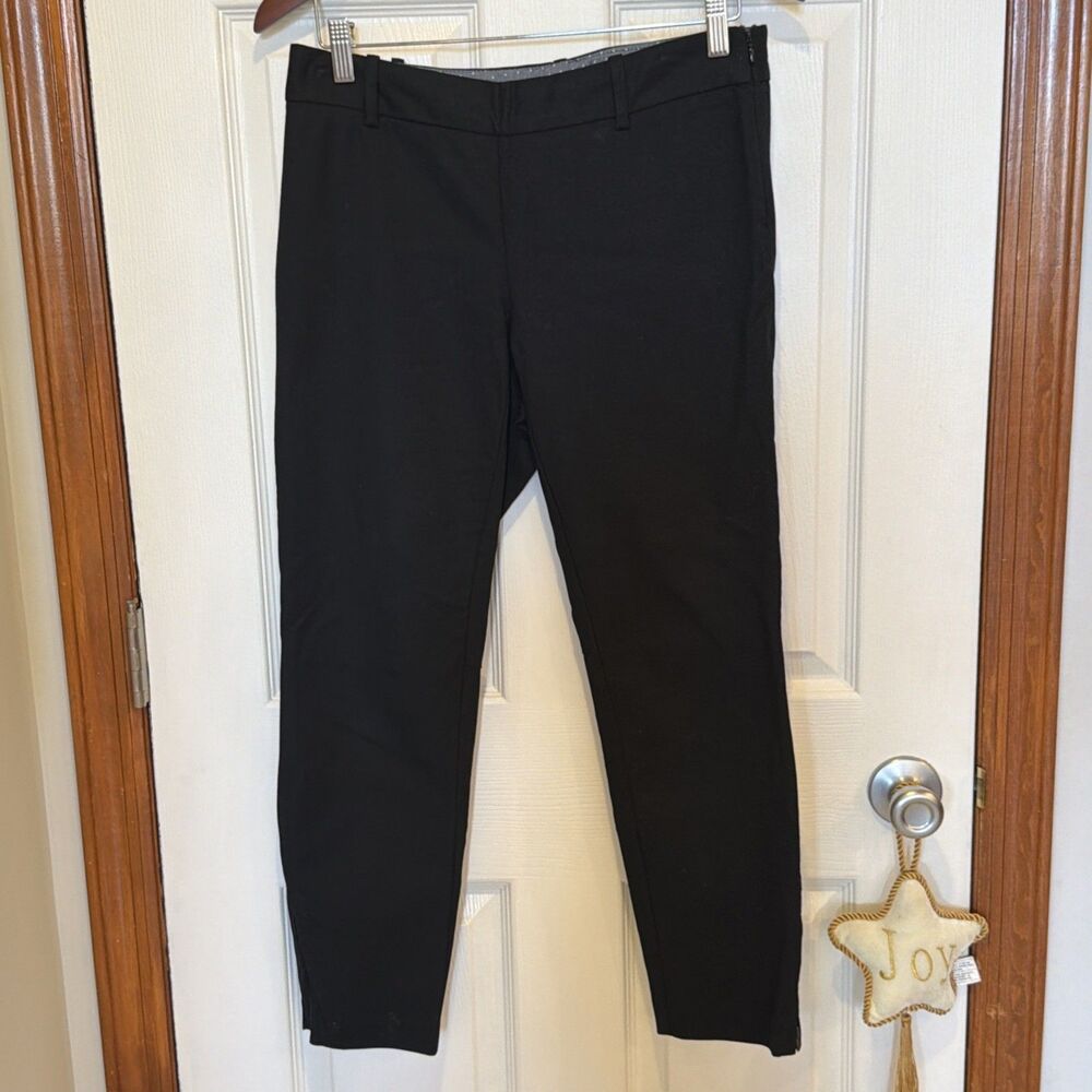 Maison Jules Charlotte Slim Pencil Ankle Pants Black Size 4